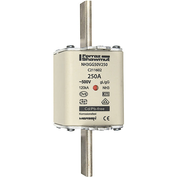 Mersen NH-Sicherungseinsatz SF Gr.3 gG 250A/500V KM NH3GG50V250